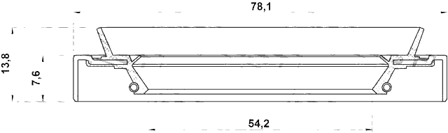 95HDY-56780814X - OIL SEAL FRONT HUB 54.2X78.1X7.6X13.8