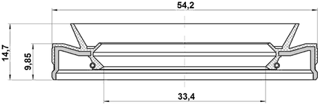 95HEY-35541015U - DRIVE SHAFT OIL SEAL 33.4X54.2X9.85X14.7