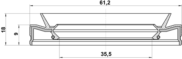 95HEY-37610918X - REAR DIFFERENTIAL-PINION SEAL 35.5X61.2X9X18