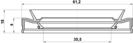 95HEY-37610918X - REAR DIFFERENTIAL-PINION SEAL 35.5X61.2X9X18