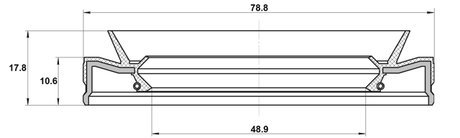 95HEY-50791118L - REAR DIFFERENTIAL-PINION SEAL 48.9X78.8X10.6X17.8