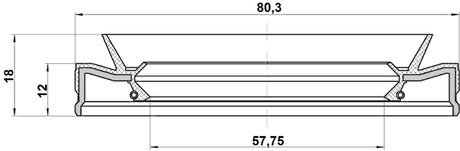 95HEY-59801218R - DRIVE SHAFT OIL SEAL 57.75X80.3X12X18