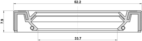 95IBS-35520808C - DRIVE SHAFT OIL SEAL 33.7X52.2X7.9X7.9