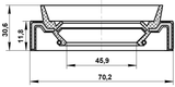 95JAS-47701232C - HALF SHAFT OIL SEAL 45.9X70.2X11.8X30.6