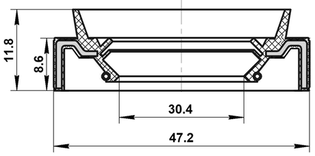 95JAY-32470912C - DRIVE SHAFT OIL SEAL 30.4X47.2X8.6X11.8