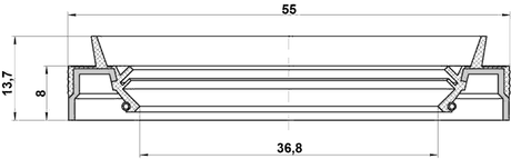 95JES-38550814X - DRIVE SHAFT OIL SEAL 36.8X55X8X13.7