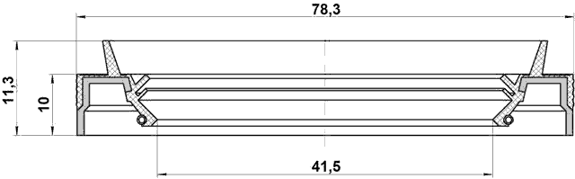 95JES-43781011C - DRIVE SHAFT OIL SEAL 41.5X78.3X10X11.3