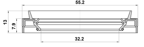 95JEY-34550813R - DRIVE SHAFT OIL SEAL 32.2X55.2X7.9X13