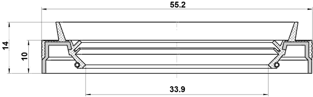 95JEY-35551014C - DRIVE SHAFT OIL SEAL 33.9X55.2X10X14