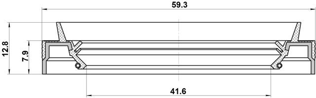 95JEY-43590813C - DRIVE SHAFT OIL SEAL 41.6X59.3X7.9X12.8