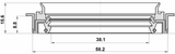 95JFZ-40581016C - DRIVE SHAFT OIL SEAL 38.1X58.2X8.8X15.6