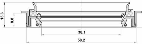 95JFZ-40581016C - DRIVE SHAFT OIL SEAL 38.1X58.2X8.8X15.6