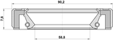95LAY-60900808R - DRIVE SHAFT OIL SEAL 58.8X90.2X7.8X7.8