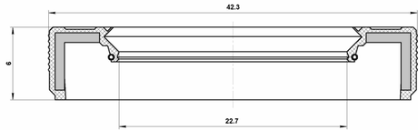 95LBY-24420606R - OIL SEAL TRANSAXLE CASE 22.7X42.3X6X6