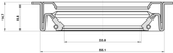 95LDW-35550915U - DRIVE SHAFT OIL SEAL 33.8X55.1X8.8X14.7