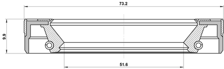 95LEY-53731010U - OIL SEAL FRONT HUB 51.6X73.2X9.9X9.9