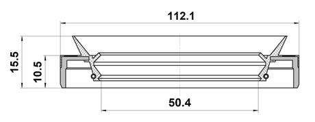 95MBY-521121015X - OIL SEAL FRONT HUB 50.4X112.1X10.5X15.5