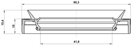 95MEY-43901015C - DRIVE SHAFT OIL SEAL 43X90X10X15.4