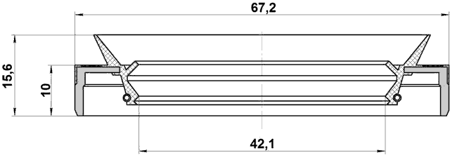 95MEY-44671016C - DRIVE SHAFT OIL SEAL 42.1X67.2X10X15.6