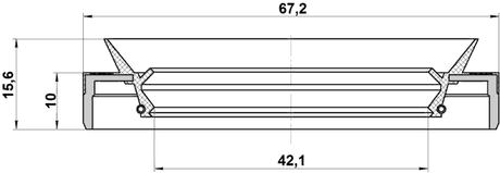95MEY-44671016C - DRIVE SHAFT OIL SEAL 42.1X67.2X10X15.6