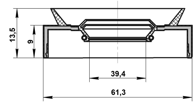 95PAS-41610913C - DRIVE SHAFT OIL SEAL 39.4X61.3X9X13.5