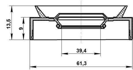 95PAS-41610913C - DRIVE SHAFT OIL SEAL 39.4X61.3X9X13.5