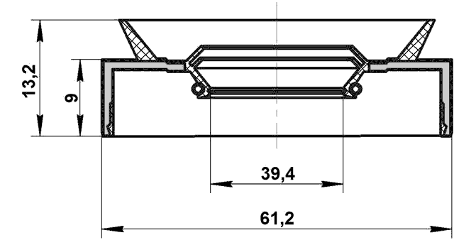95PAS-41610913R - DRIVE SHAFT OIL SEAL 41X61X9X13