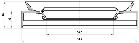 95PDS-36581018C - DRIVE SHAFT OIL SEAL 34.5X58.2X10X18