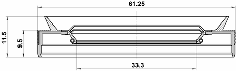 95PES-35610911U - DRIVE SHAFT OIL SEAL 33.3X61.25X9.5X11.5