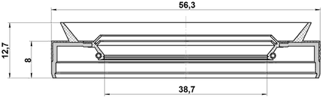 95PES-40560813C - DRIVE SHAFT OIL SEAL 38.7X56.3X8X12.7