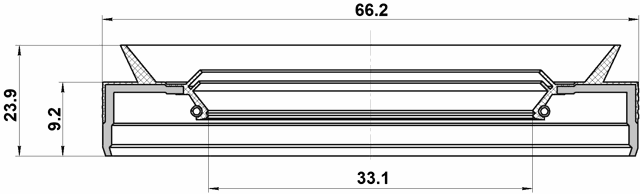 95PEY-34660924C - DRIVE SHAFT OIL SEAL 33.1X66.2X9.2X23.9