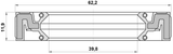 95QAS-41621212X - DRIVE SHAFT OIL SEAL 39.8X62.2X11.9X11.9