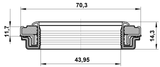 95RCW-44701214X - DRIVE SHAFT OIL SEAL 43.95X70.3X11.7X14.3