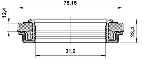 95RFW-32751223X - DRIVE SHAFT OIL SEAL 31.2X75.2X12.4X23.4