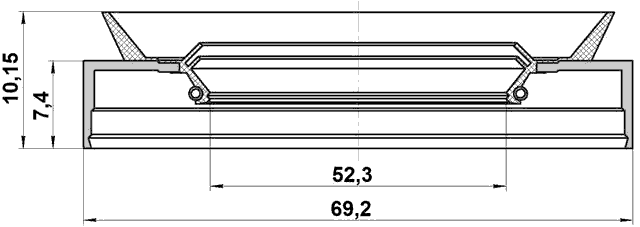 95TBS-54690710X - OIL SEAL FRONT HUB 52.3X69.2X7.4X10.15