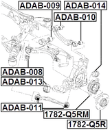 ADAB-010 - BUSHING, REAR TRANSVERSE ARM