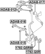 ADAB-016 - BUSHING, FRONT LOWER CONTROL ARM