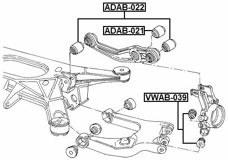 ADAB-022 - BUSHING, REAR TRANSVERSE ARM