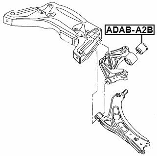 ADAB-A2B - REAR BUSHING, FRONT CONTROL ARM