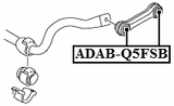 ADAB-Q5FSB - FRONT STABILIZER LINK BUSHING