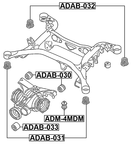 ADM-4MDM - REAR DIFFERENTIAL MOUNT