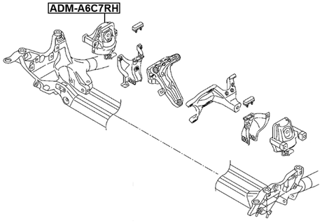 ADM-A6C7RH - RIGHT ENGINE MOUNT (HYDRO)