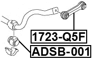 ADSB-001 - FRONT STABILIZER BAR BUSH D26