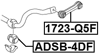 ADSB-4DF - FRONT STABILIZER BAR BUSH D24.8