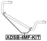ADSB-4MF-KIT - FRONT STABILIZER BAR BUSH KIT (SET FOR TWO SIDES) D30