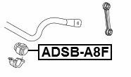 ADSB-A8F - FRONT STABILIZER BAR BUSH D28