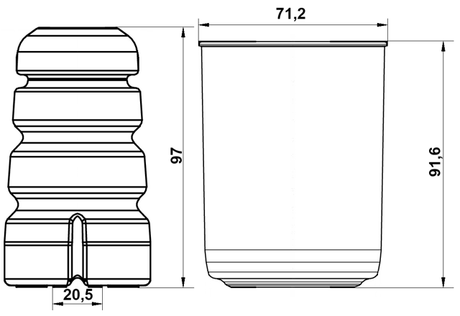 ADSHB-Q5F-KIT - BOOT WITH JOUNCE BUMPER FRONT SHOCK ABSORBER KIT