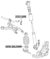ADSI-Q5LOWR - REAR SPRING LOWER SEAT