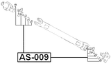 AS-009 - CROSS SHAFT JOINT, DRIVE SHAFT 27X80