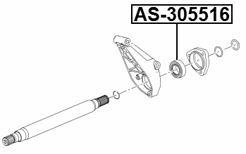 AS-305516 - AXLE SHAFT BEARING 30X55X16.5